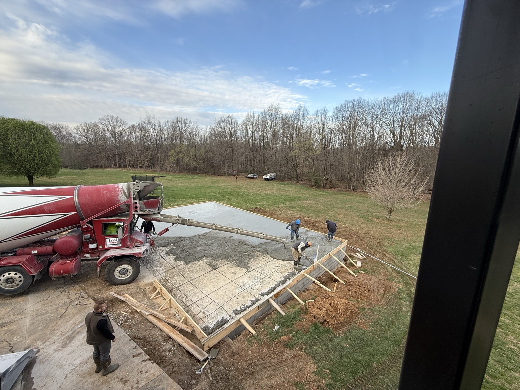 Site prep and concrete foundation pour in Bowling Green, Warren County KY