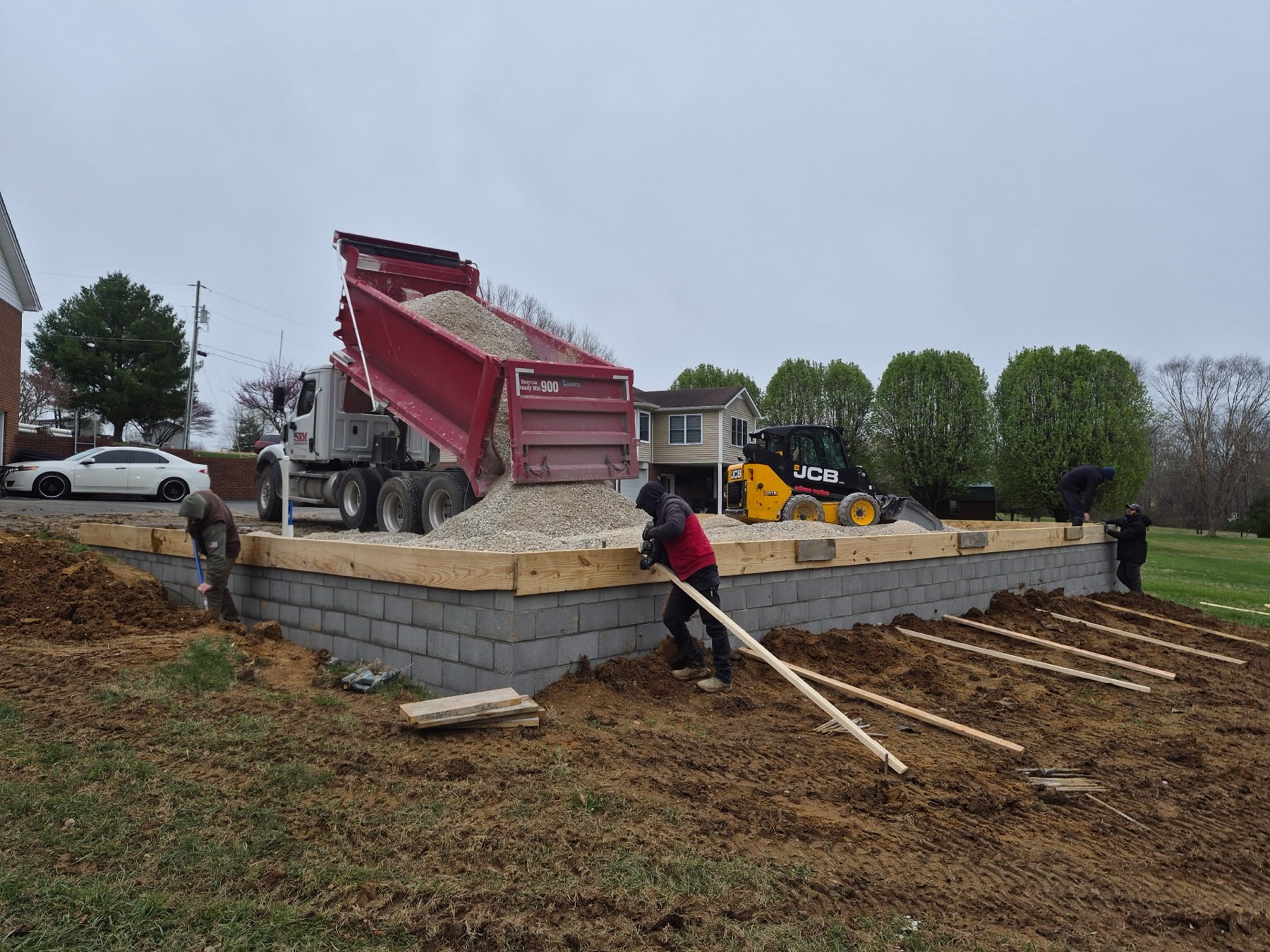Site preparation and foundation fill in Warren County, KY